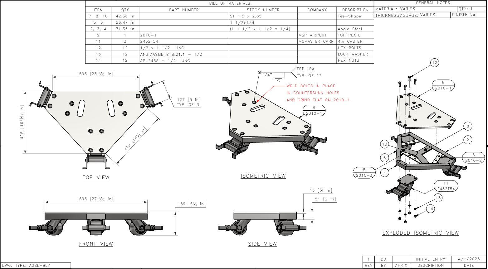 2000LBS DOLLY