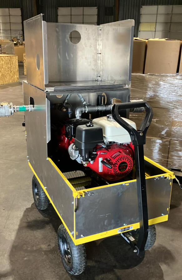 PUMP CART WITH SHEILD